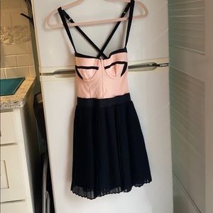 Victoria’s Secret Moda bustier pink & black dress